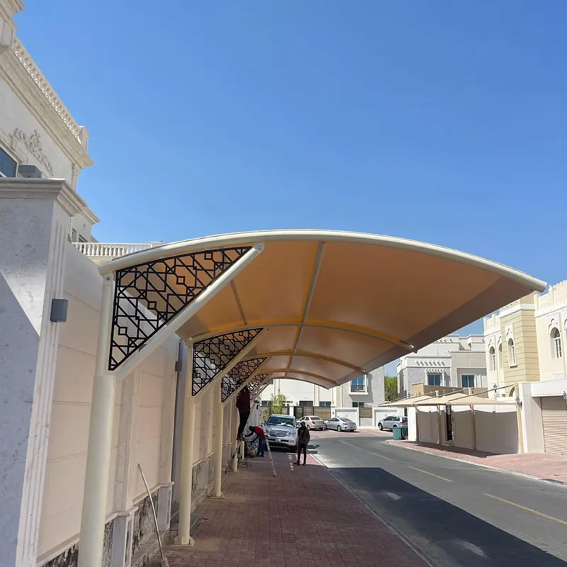 من أعمالنا مظلات سيارات خارجية