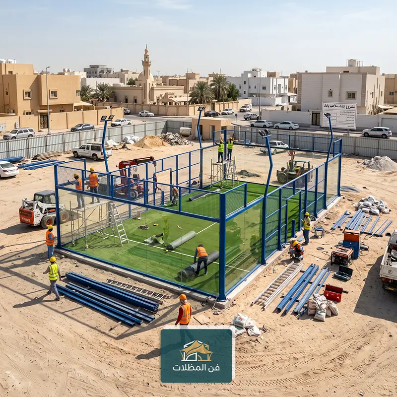 تركيب ملعب بادل بانورامي