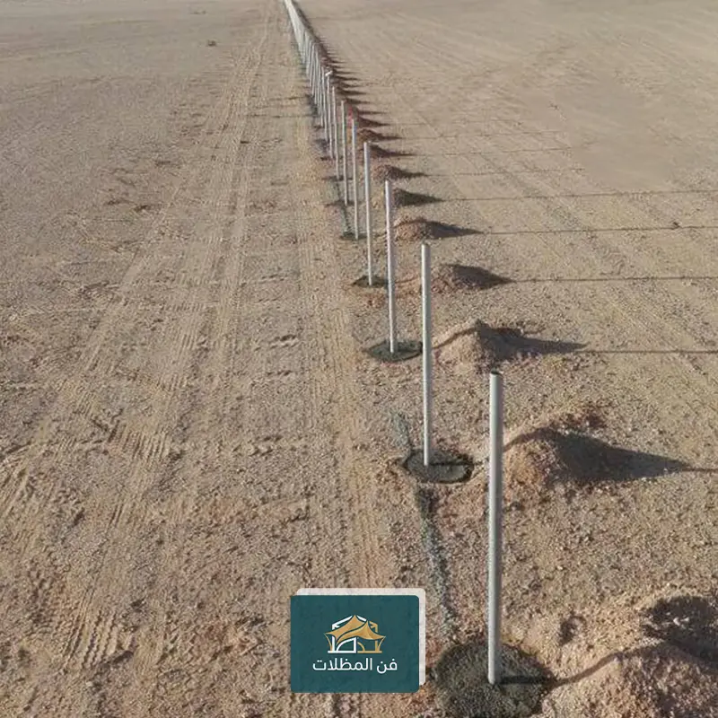 تسوير أراضي شبوك