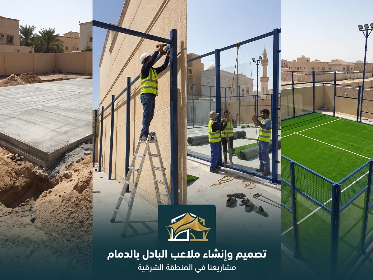 شركات مقاولات مشاريع وملاعب بادل بالشرقية