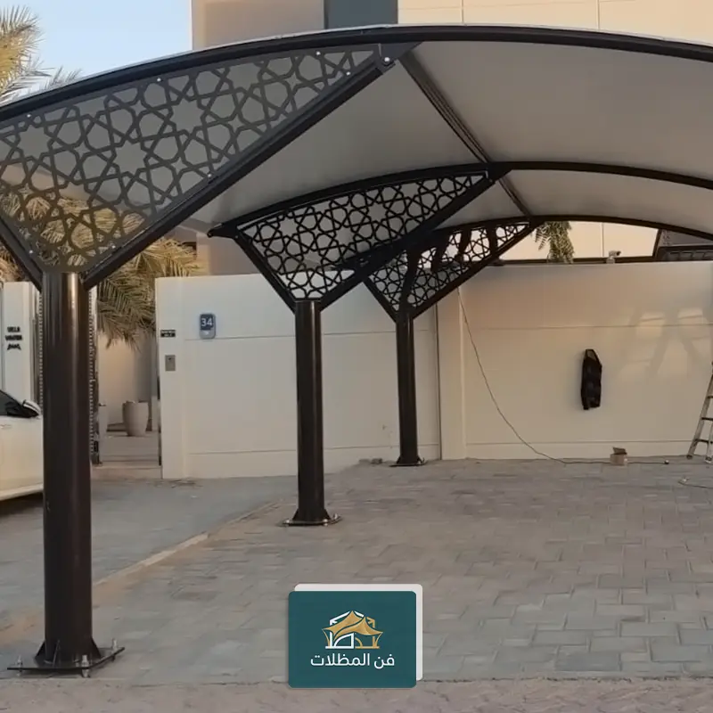 مظلات سيارات وسواتر حسب شروط البلدية